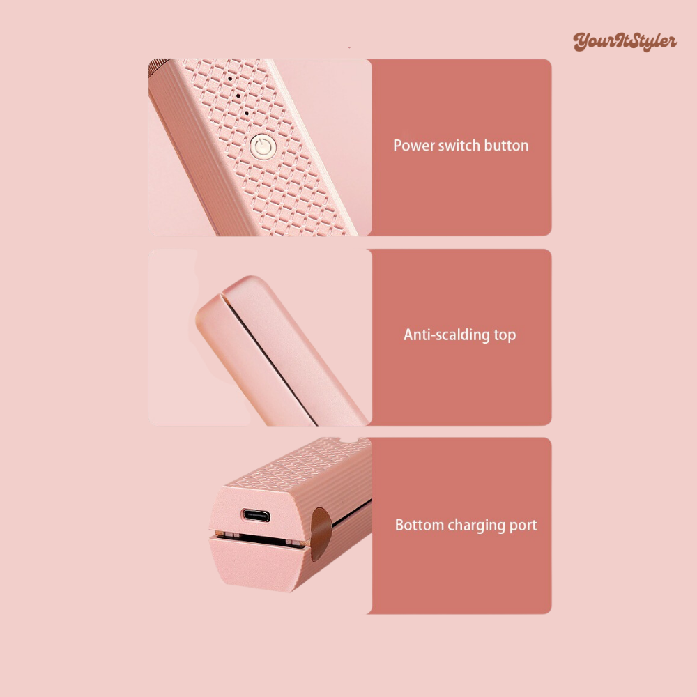 Mini USB Wireless Hair Straightener